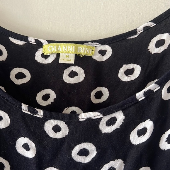 Gianni Bini Blue polka dot sundress with pockets - Picture 5 of 5